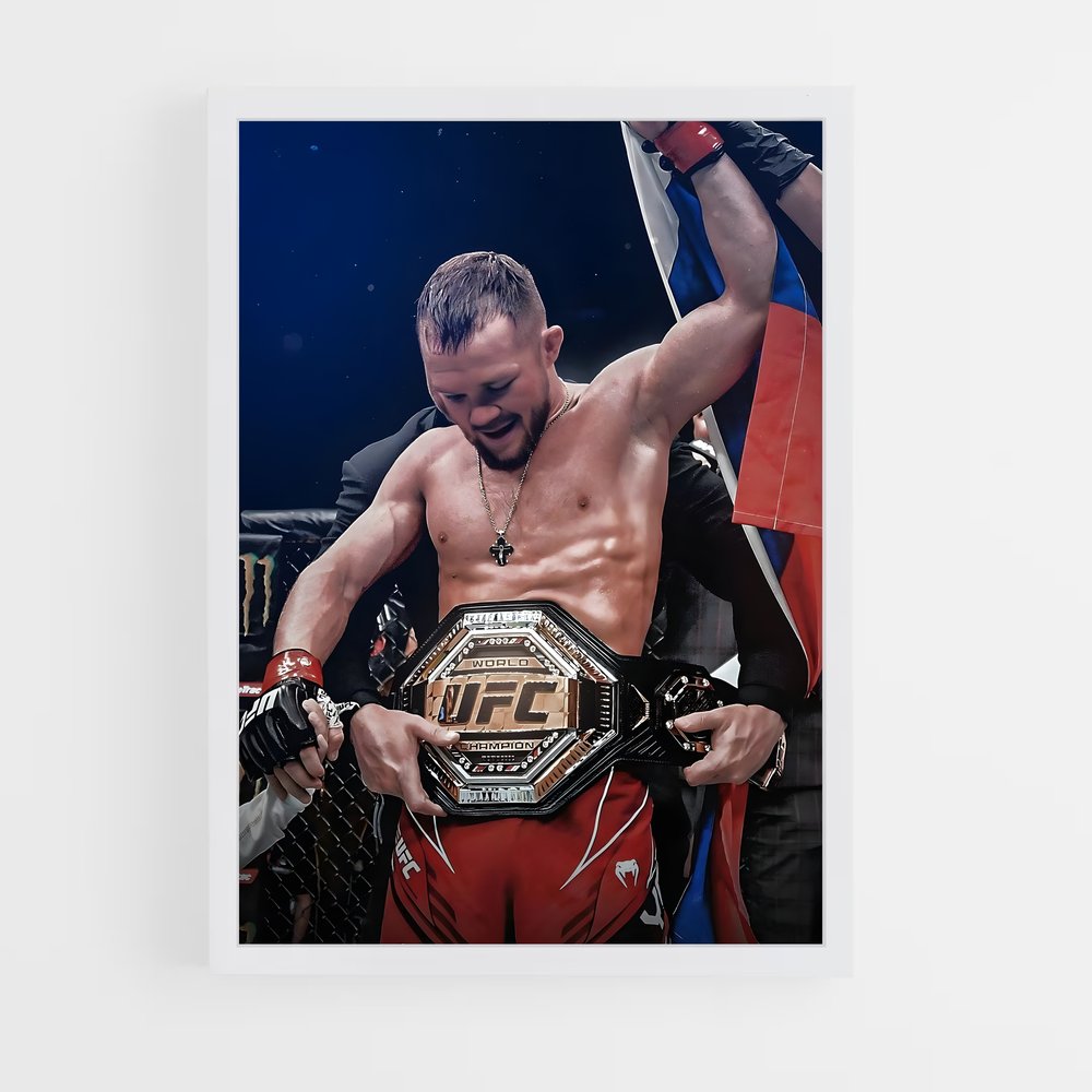 Poster Le Champion des Anneaux – affiche MMA (vue 3)